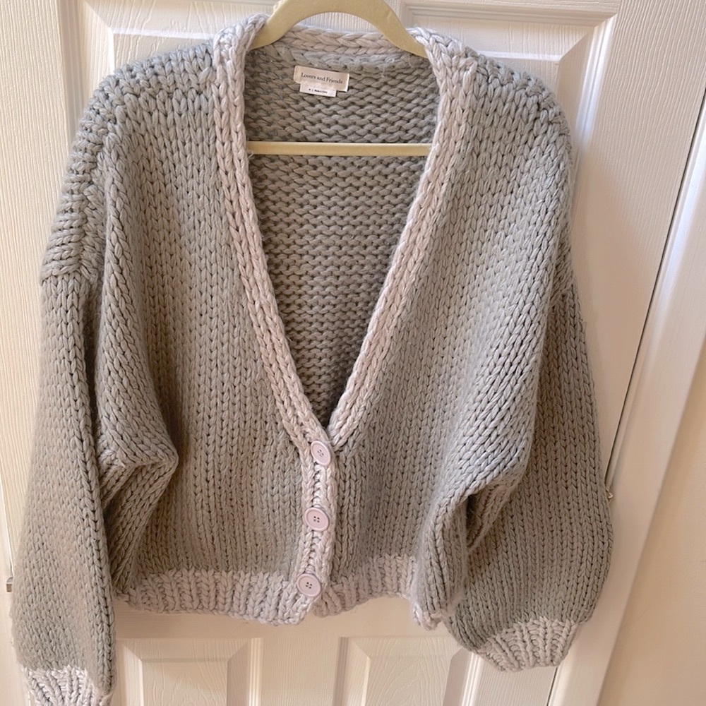 EUC Lovers and Friends Heavy Cable Knit Sweater